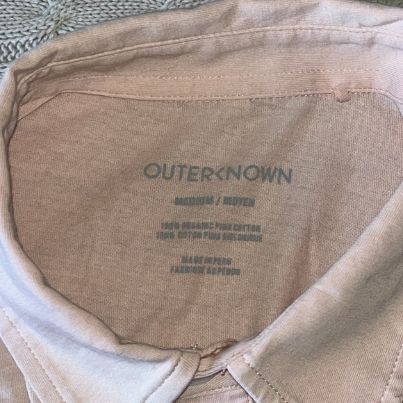 NWOT Outerknown Sojourn Polo -“Shell” Size Medium - Picture 6 of 10